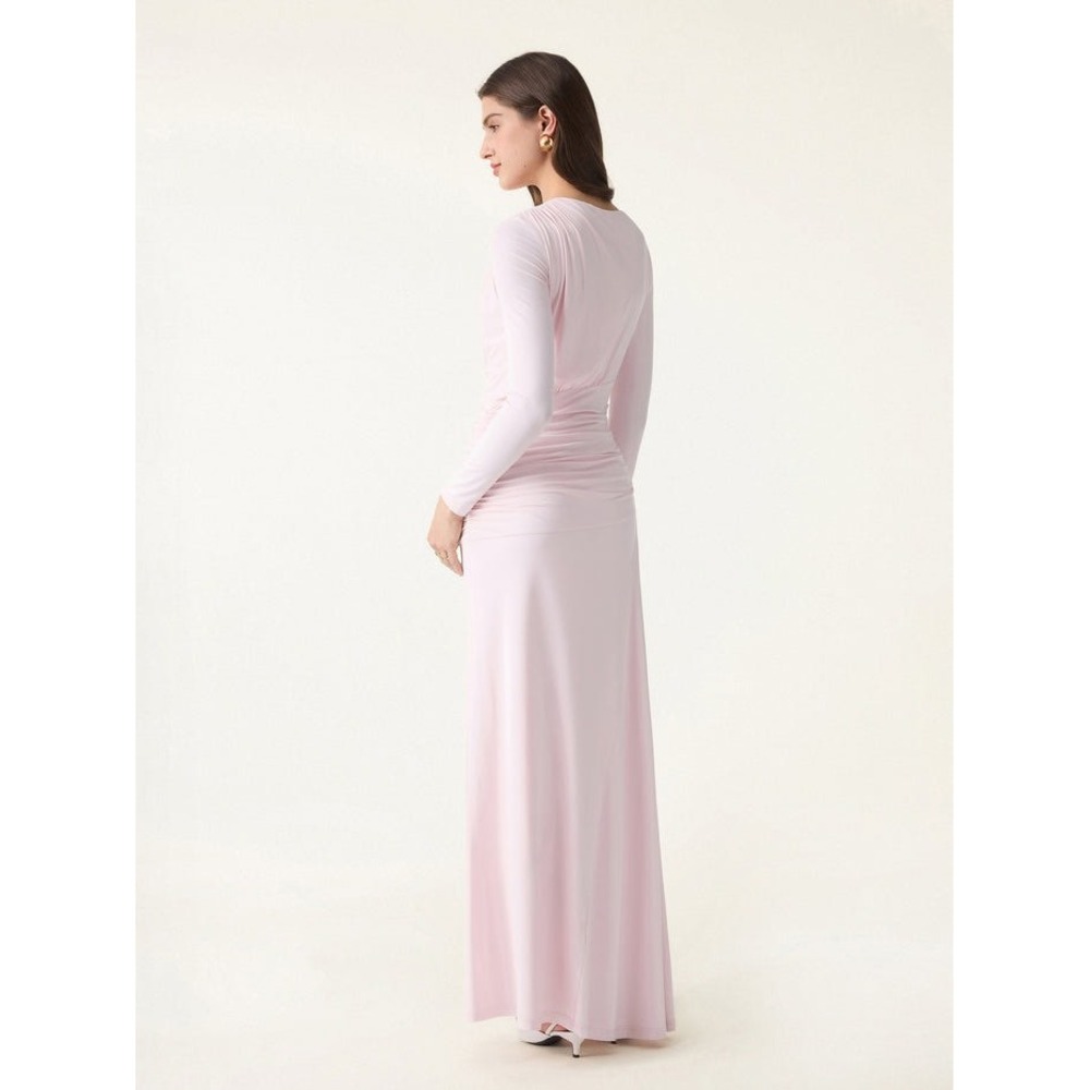 NWT OGL Eco-SkinKiss Boatneck Angled Ruched‎ Maxi Brami Dress - Size Large - Picture 10 of 12